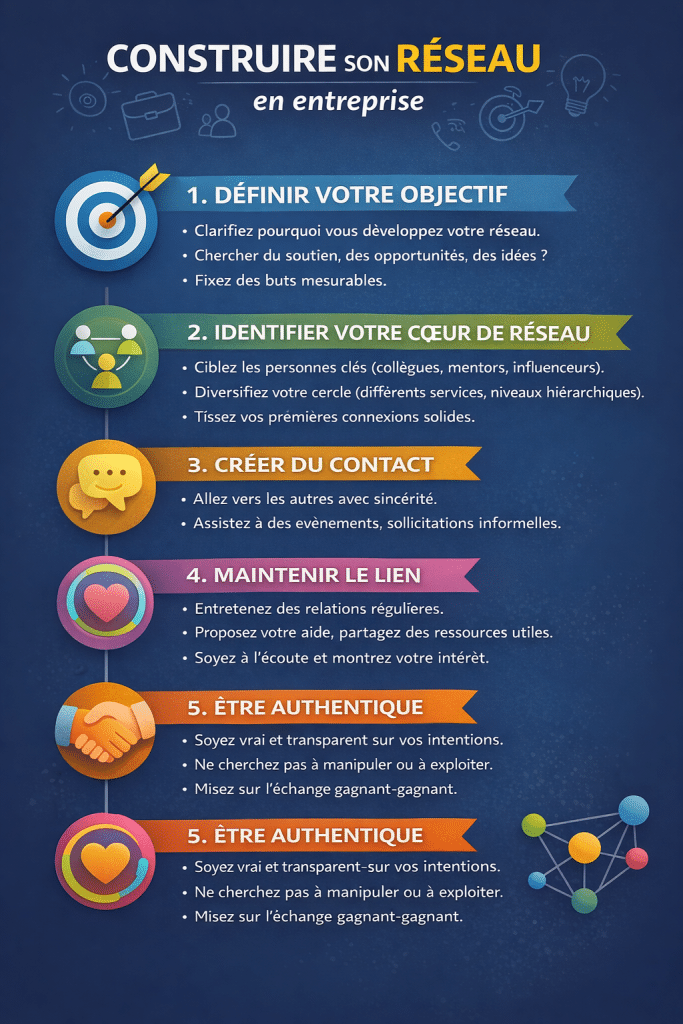 construire son réseau infographie