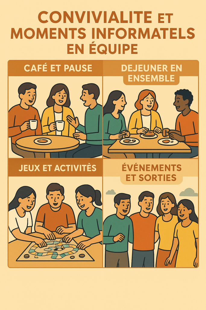 convivialité équipe - infographie