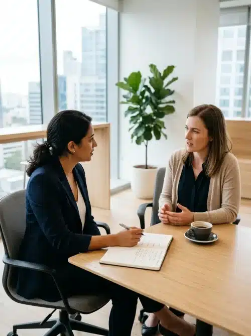 Séance individuelle de coaching de manager