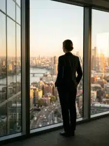 Manager prenant du recul et clarifiant sa stratégie