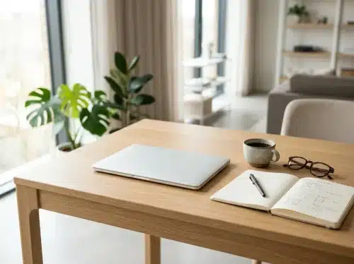 Espace de travail apaisé pour vidéo introductive